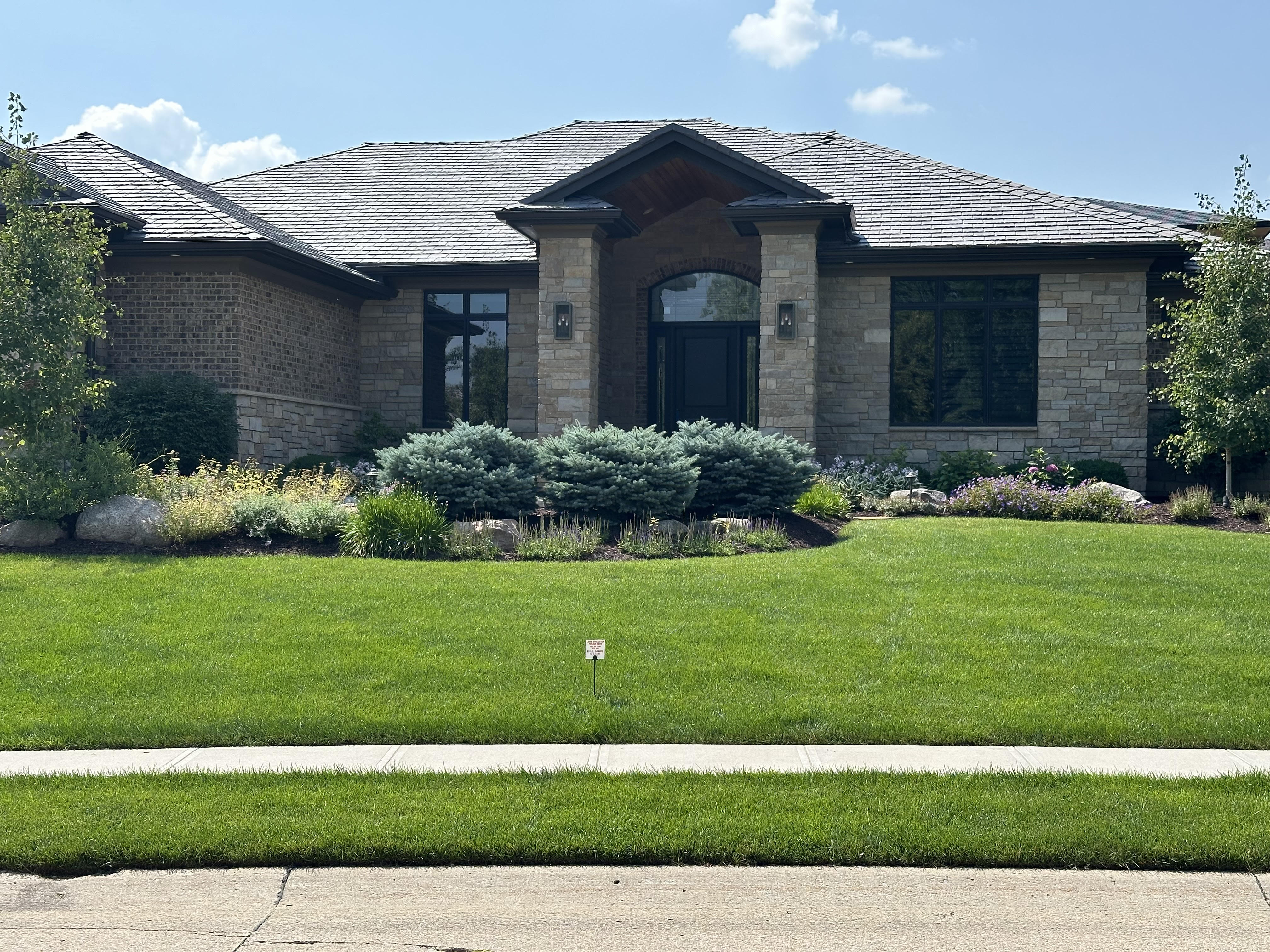 A beautifully maintained K.K.S. lawn